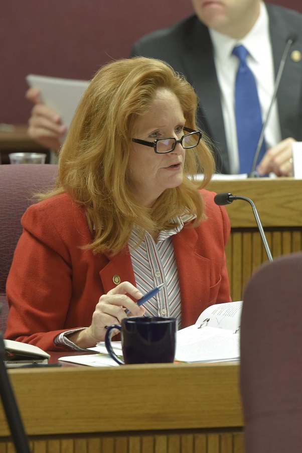 Representative Donna Baringer testified in favor of a 2014 bill that made CBD use by those with intractable epilepsy legal in Missouri. Now she is sponsoring a bill that seeks to expand on that law. (photo; Tim Bommel, Missouri House Communications)